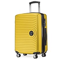 Hauptstadtkoffer Mitte – Bagaglio a Mano 55x40x23, TSA, 4 Ruote, Valigia da Viaggio, Valigia Rigida, Valigia con Rotelle, Valigia Bagaglio a Mano, Giallo