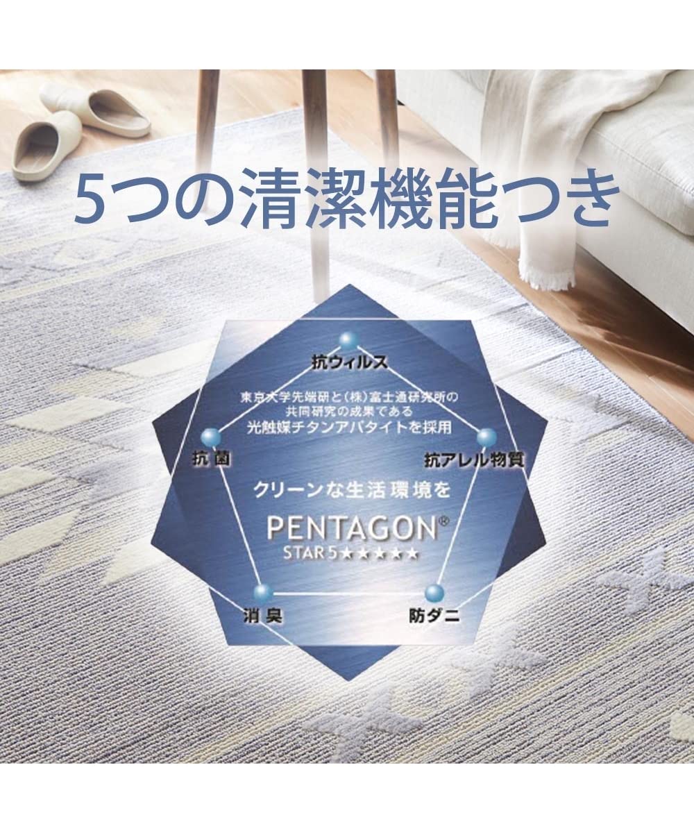 Amazon | [nissen(ニッセン)] 洗える！5つの清潔機能付！キリム