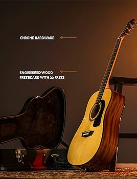 Amazon.com: Washburn Apprentice D5 with Case, Acoustic Guitar