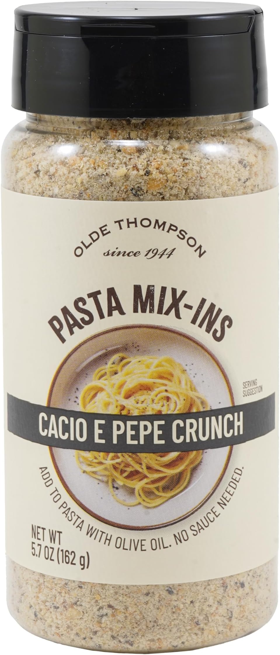 Olde Thompson Pasta Mix-Ins: Cacio E Pepe Crunch, Add to Pasta with Olive Oil, No Sauce Needed, 5.7 Ounce (Pack of 1)