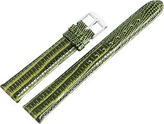 Correa de reloj de repuesto de piel de lagarto con hebilla de 16 mm de ancho