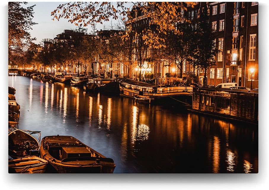 Amsterdam Hollanda Tablosu - 90x60cm