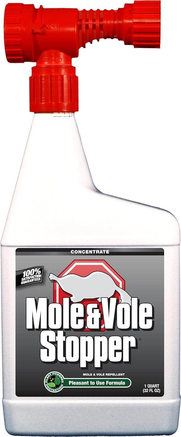 Messina Wildlife MO-C-032-HS Mole and Vole Stopper 32-Ounce Hose End Concentrate, Organic