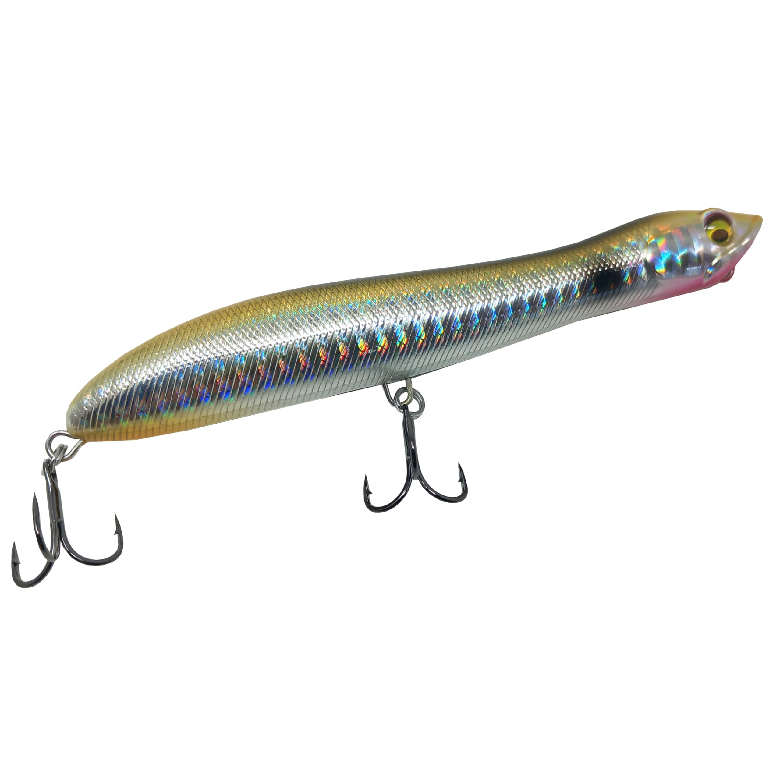 FLADEN Fishing - Captura Predator Surface Lure 12.5cm 20g - 8 Colour Options - Great for Marine Species Bass and other Predatory Species Mackerel Cod & Pike (Shiny Sandeel) [18-1112507]