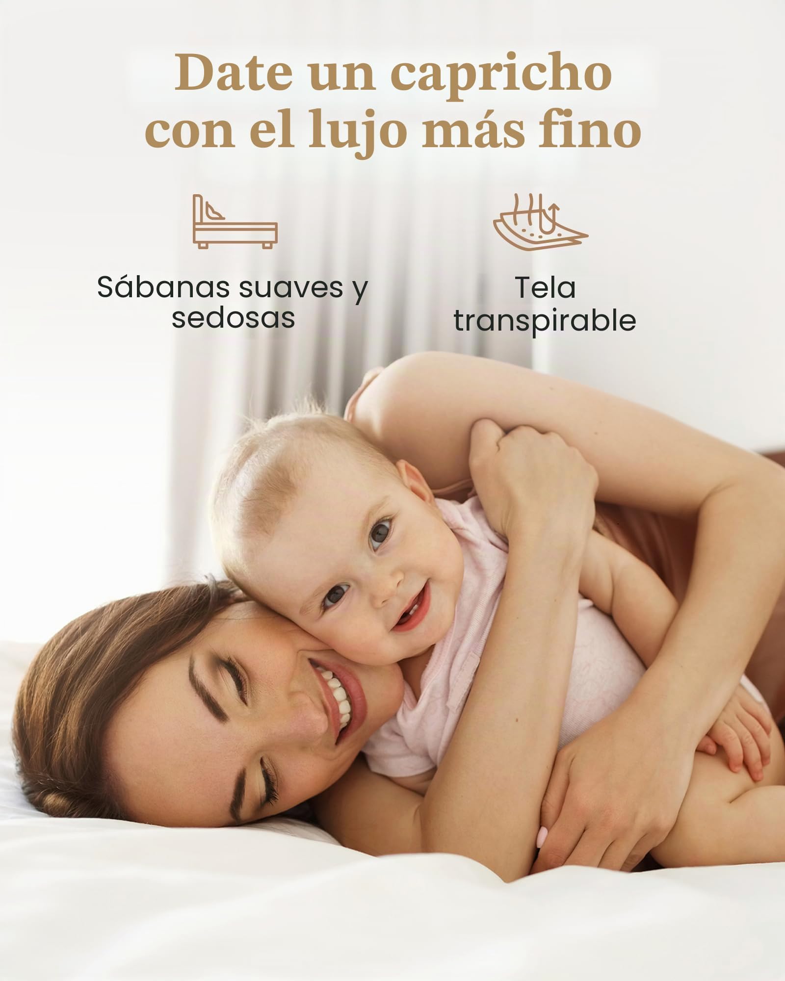 Sábana bajera ajustable de 1000 hilos, 100 % algodón egipcio, tejido de satén de algodón egipcio – se adapta a colchones de hasta 45.7 cm de profundidad, color blanco, 1 pieza sábana bajera ajustable