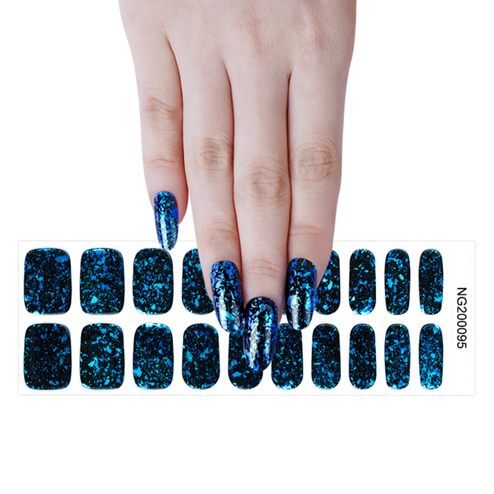 Boloshine 20Pcs Vernis À Ongles Autocollants, Qualité Salon