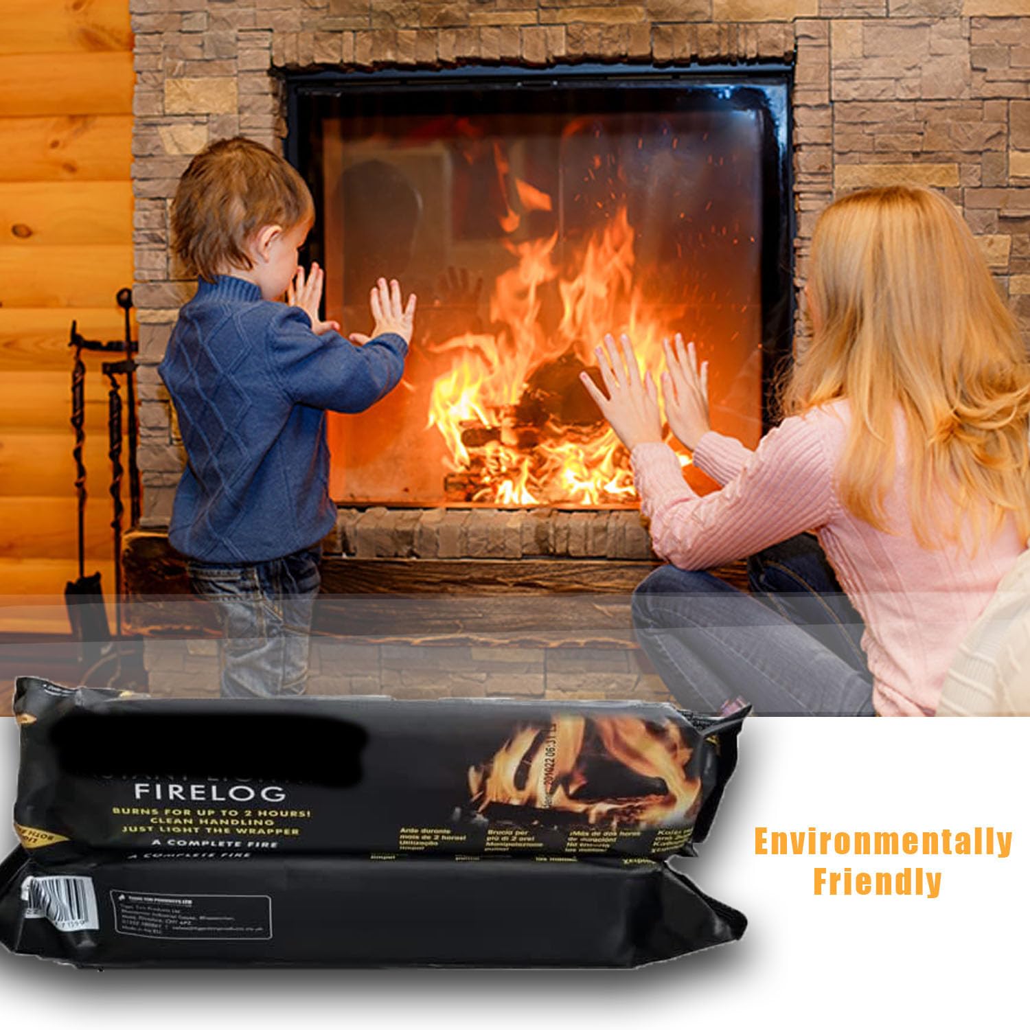 Homefire Natural Instant Light Fire Logs, For Open Fires, Multi-fuel - View #7