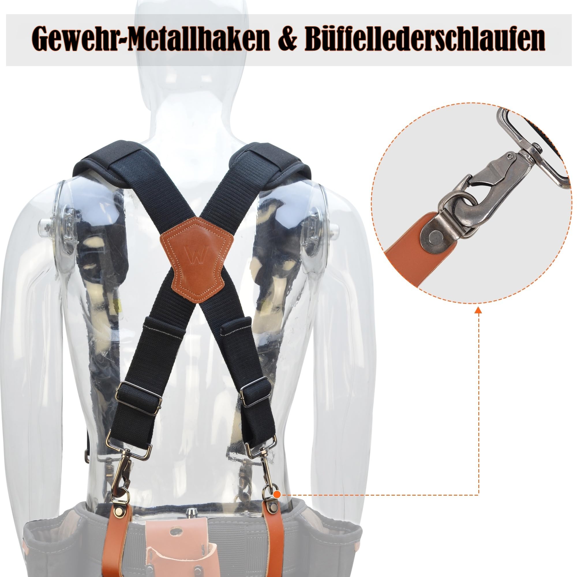 Leichte Werkzeuggürtel-Hosenträger aus Leder, Werkzeugtasche, Hosenträger für Werkzeuggürtel, Werkzeuggürtel-Hosenträger für Herren, Werkzeuggürtel-Hosenträger für Herren, Werkzeugtaschen-Hosenträger,