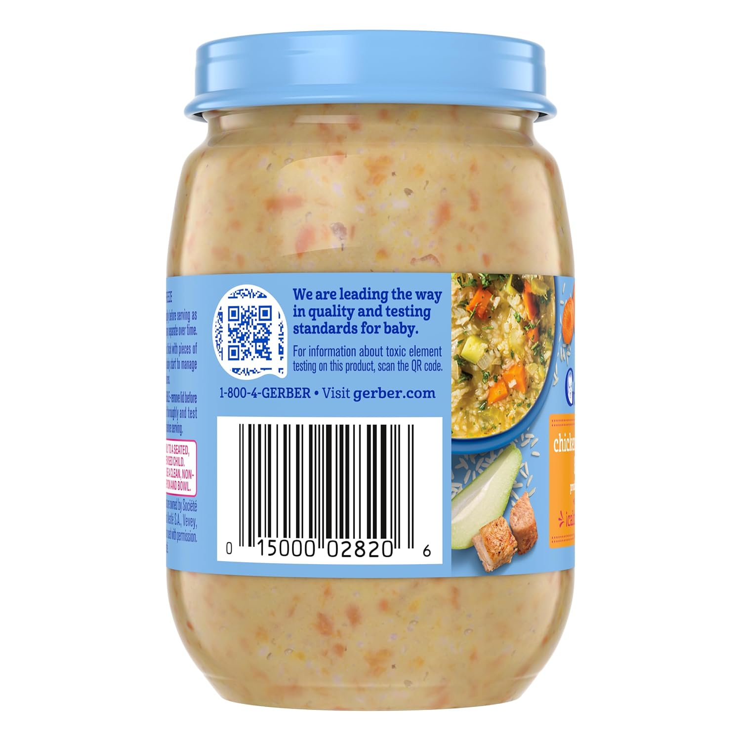 GERBER Puree Chicken, Vegetables and Rice taste like Caido De Pollo 12x6oz