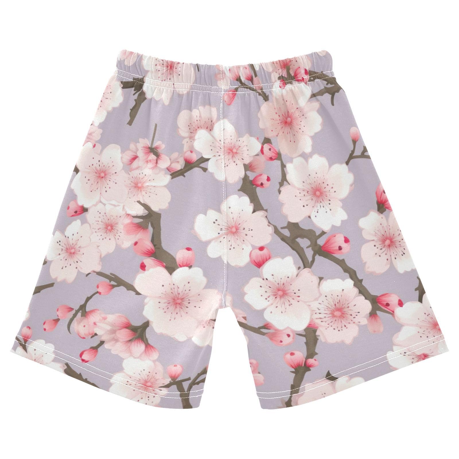 innewgogo Cherry Pink Toddler Baby Boy Girl Cotton Pull-On Shorts Elastic Waist Kids Pants Beach Summer Shorts 4T