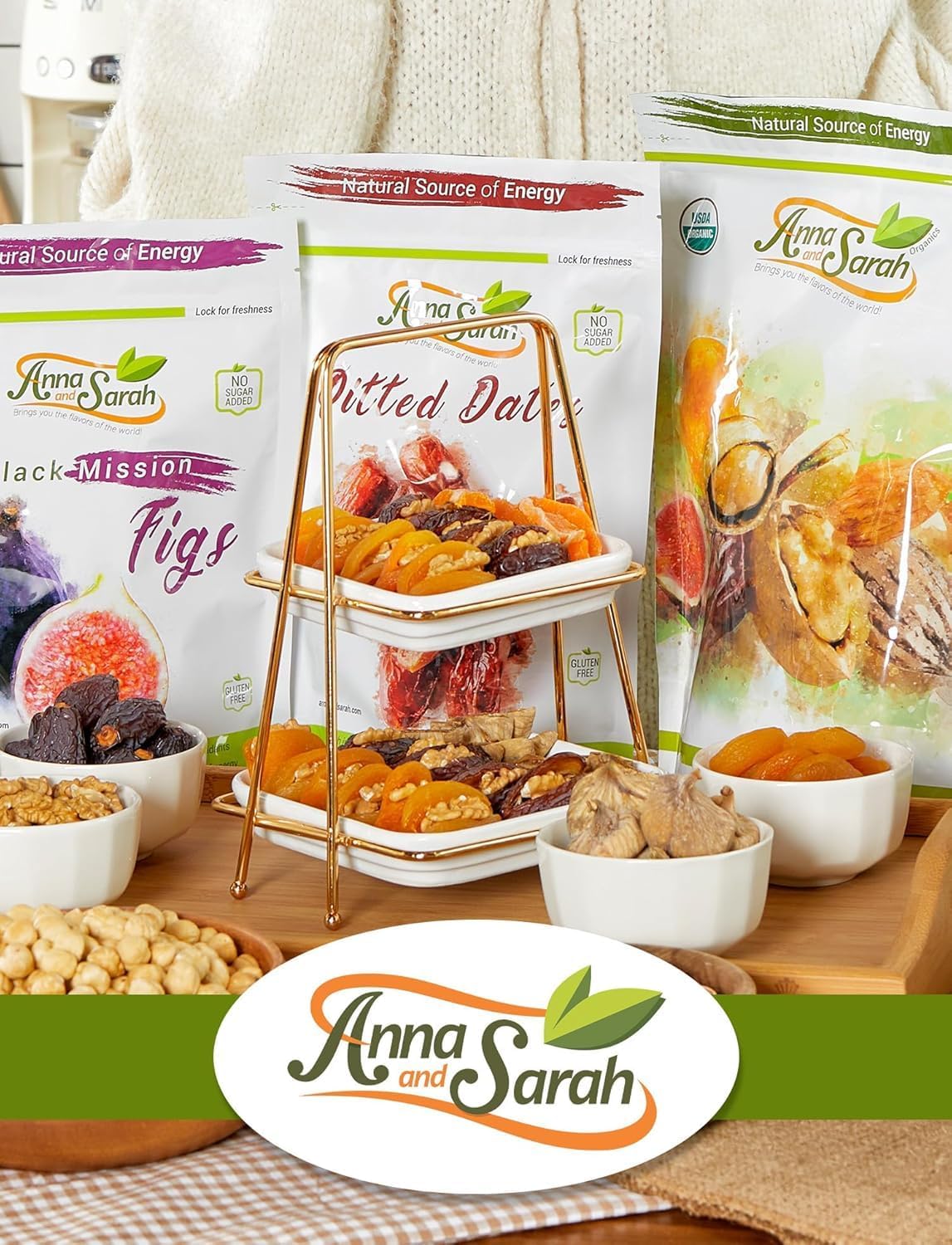 Anna and Sarah Dried Crystallized Ginger Slice in Resealable Bag, 3 Lbs (Pack of 2)