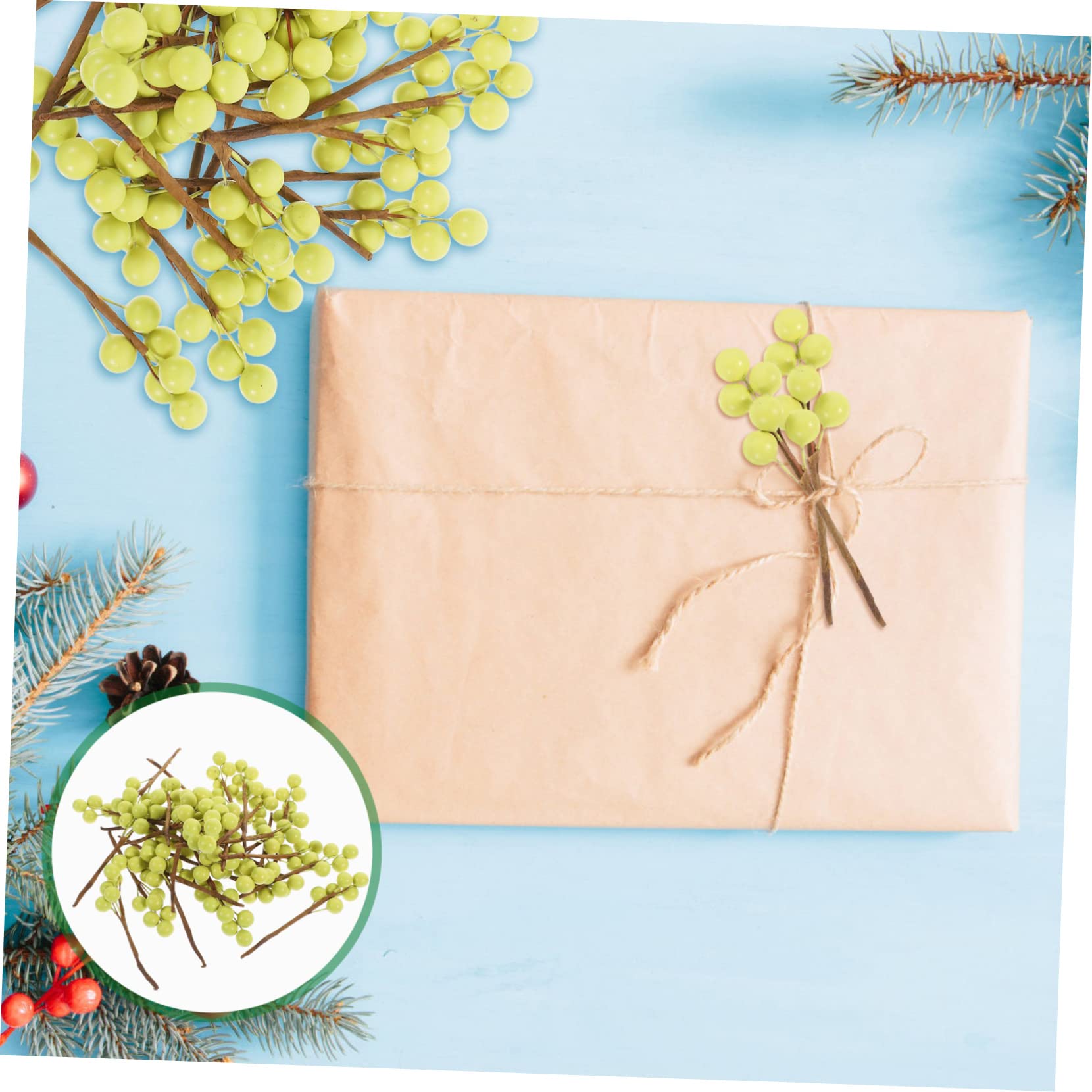 Cabilock 90 Pz bacche artificiali decorazioni natalizie decorazioni invernali Decorazioni per la casa invernali rami di bacche finte arredamento bacca artificiale di natale bacche di Natale