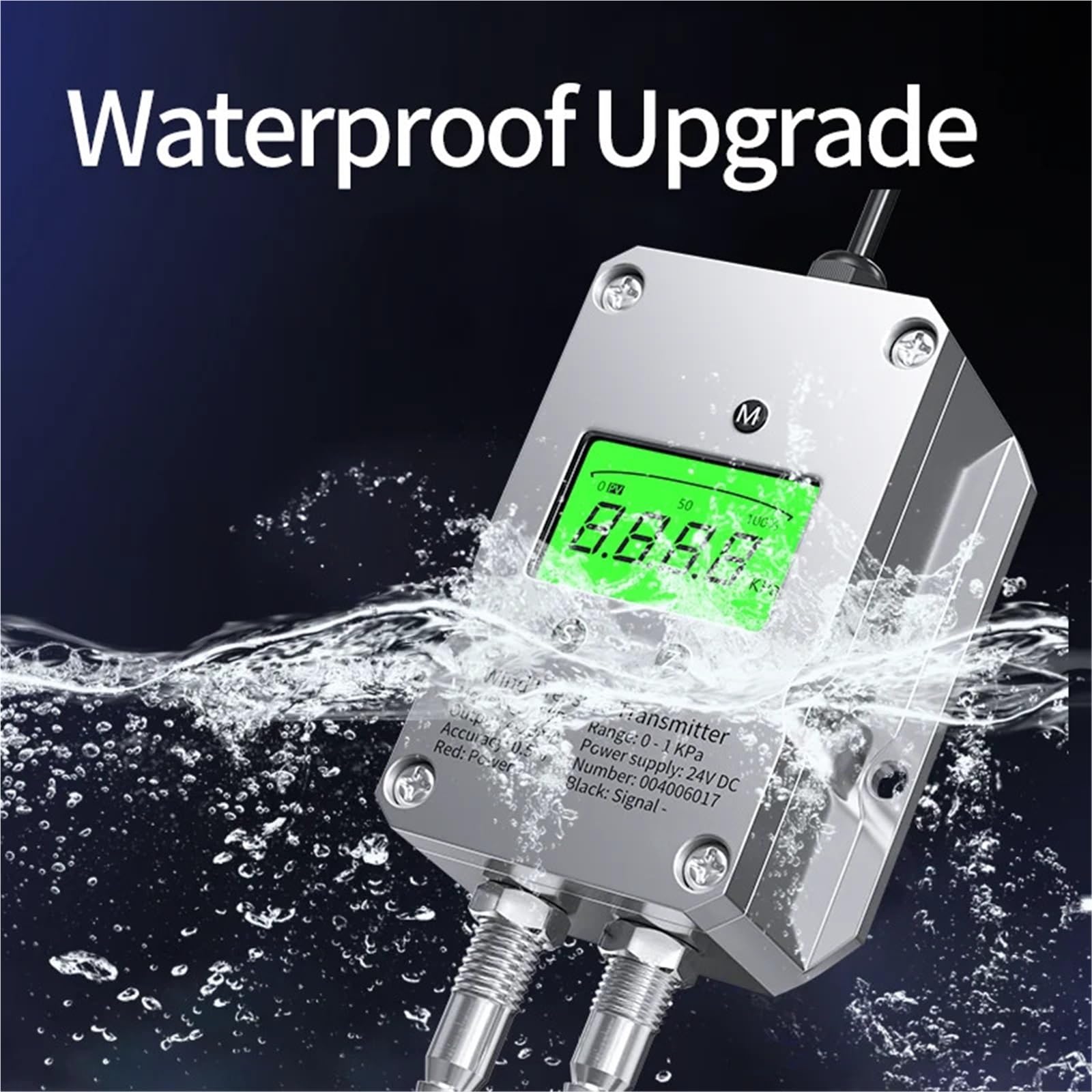 Trasmettitore di pressione differenziale 4-20mA RS485-100Kpa-100Kpa Trasduttore sensore gas aria 1 pz(RS485,0-4 Kpa)