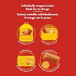 RITZ To-Go Original Crackers, Pack of 8 individually wrapped cracker stacks, 334g, Portable Format, Convenient On-The-Go Snack, Lunchbox & Travel Snack