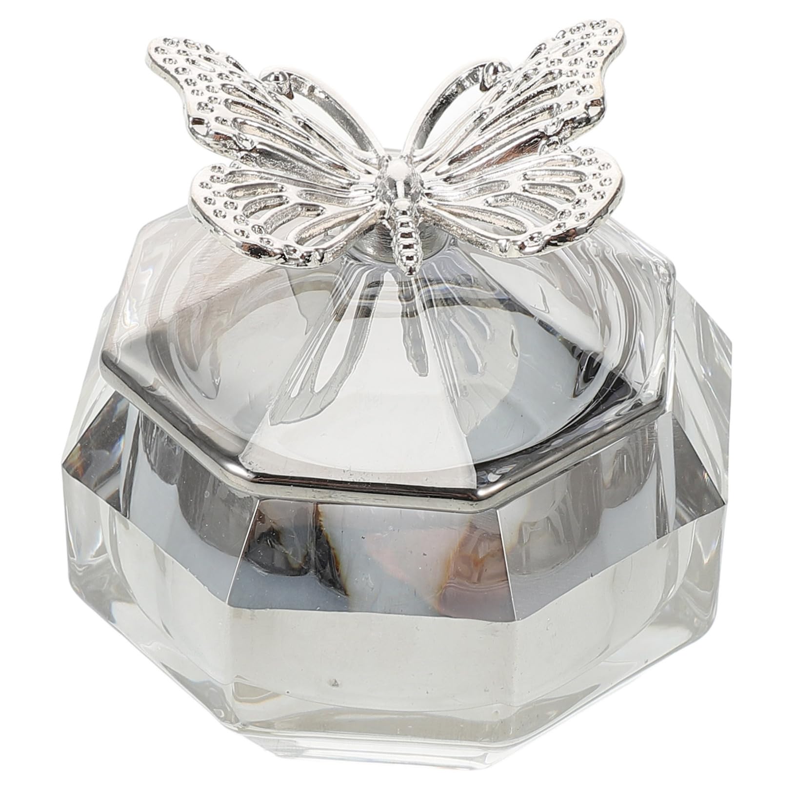 minkissy 5 Piezas Copa de Taza de de cristal Taza de manicura de cristal herramientas de manicura decoración de plato decorativo para con tapas vaso de vidrio para