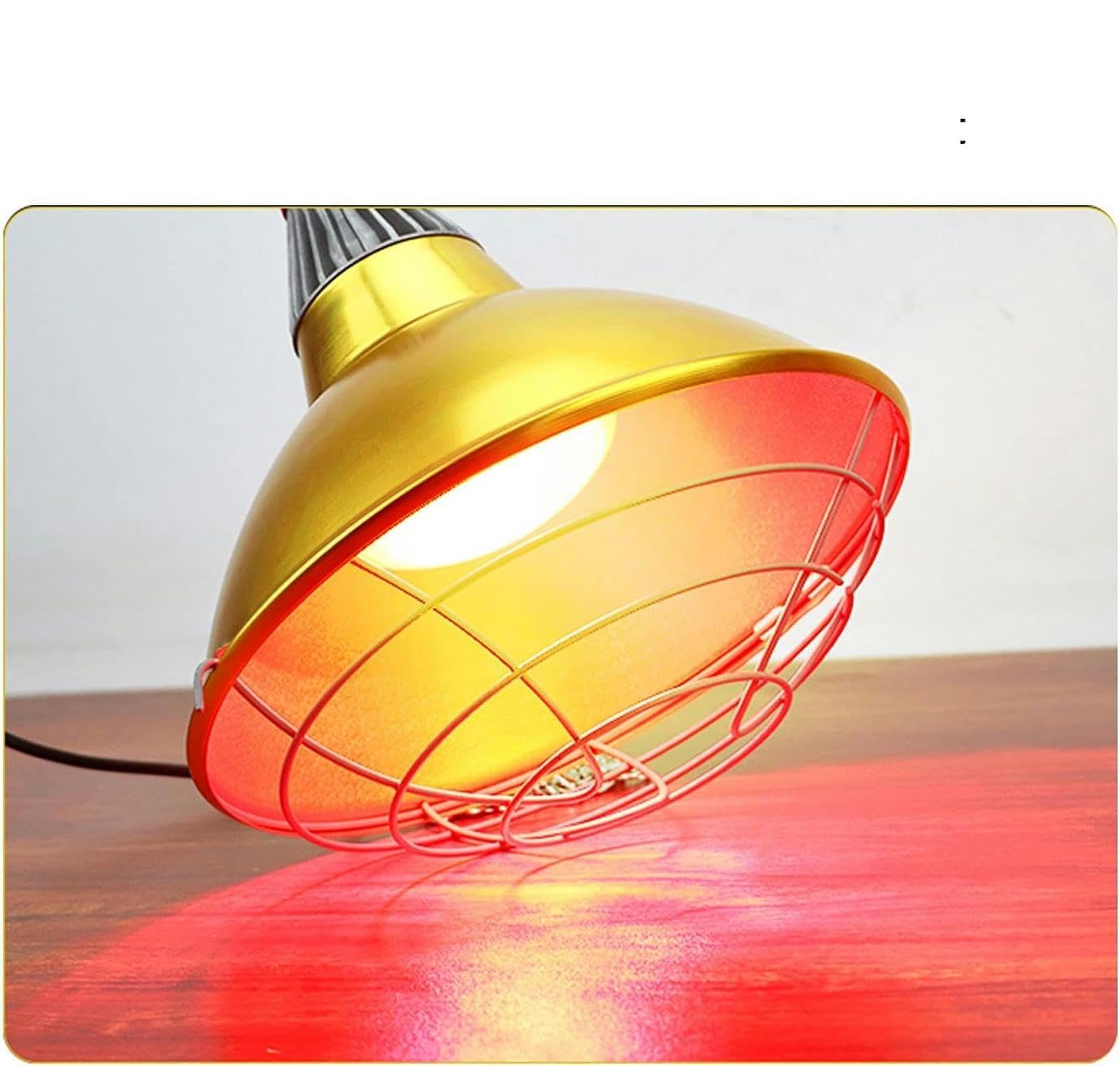 Lampada Riscaldante A Infrarossi, Lampada Riscaldante per Pulcini, Cuccioli, Agnelli, Anatroccoli, Lampade Riscaldanti per Canili con Interruttore di Controllo