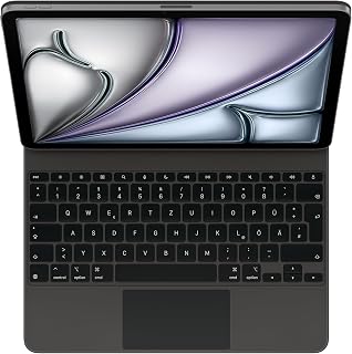 Apple Magic Keyboard Case für das 13" iPad Air (M3), besonders angenehmes Tippen, integriertes Trackpad, Deutsch - Schwarz