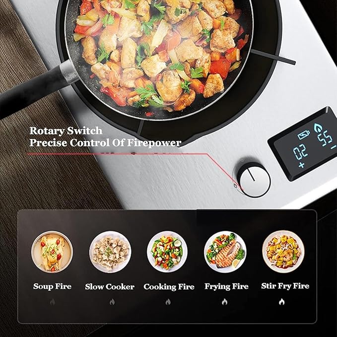 Estufa de Gas de 1 Puesto, Acero Inoxidable, con Protección de Apagado miniatura 6