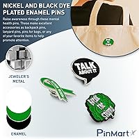 Vista 6 de PinMart's Suicide Prevention And Mental Health Awareness Enamel Lapel Pin - Enamel Pin Set and Lapel Pins Bulk for Backpacks, Bags, Hats, or Talk