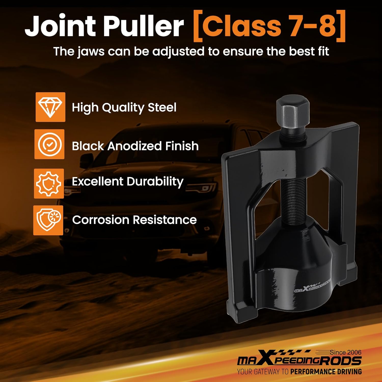 maXpeedingrods Heavy-Duty Truck U Joint Puller 10102 & Bearing Cup Installer Tool Set 5192 Fit for Class 6-8 Trucks Universal Joint Removal Tool