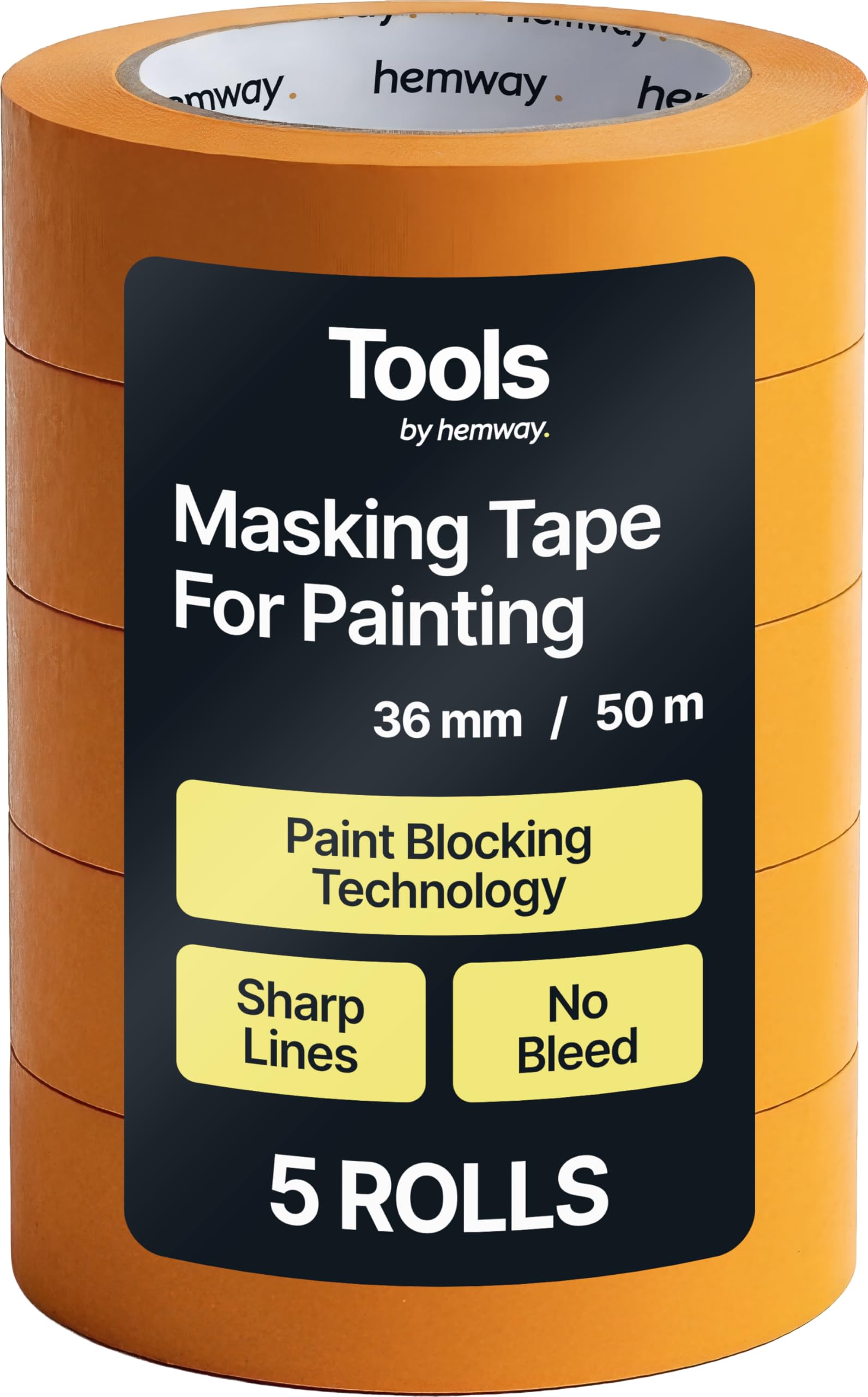 Ruban de masquage Hemway blocage de la peinture pour lignes nettes