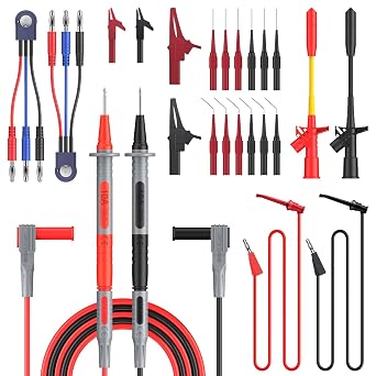 Proster Multimeter Test Lead Kit 26pcs Multi Testers Replacement Test Leads