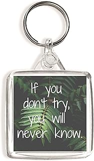 If you don't try, you will never know. - Square Keyring