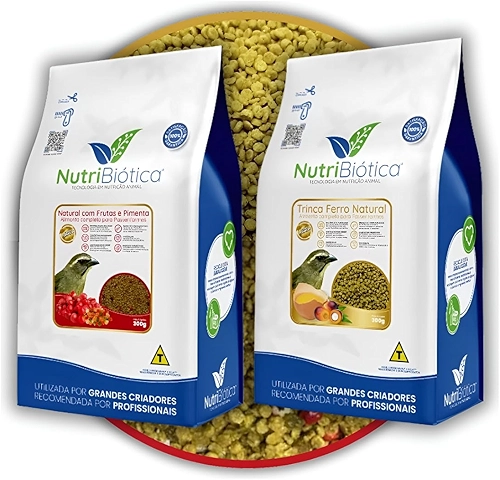 2x Ração Extrusada Trinca Ferro Natural + Pimenta 300g