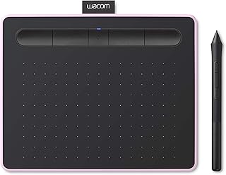 Wacom Intuos M, Bluetooth Pen Tablet, wireless graphic tablet for painting, sketching and photo retouching with 5 creative software downloads, berry pink – ideal for work from home and remote learning