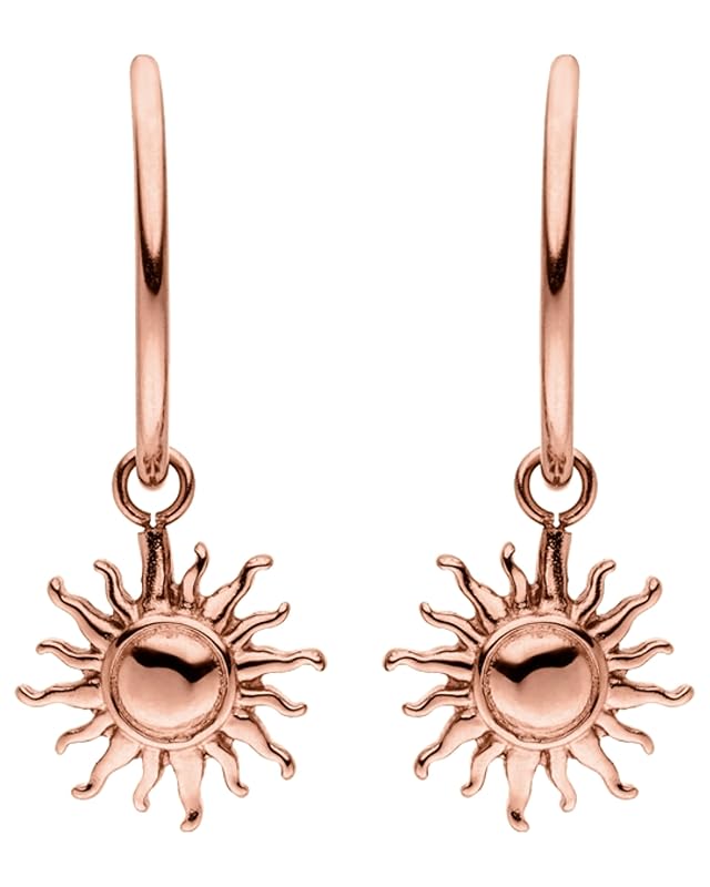 Purelei Sun Ohrringe – Damenohrringe aus langlebigem Edelstahl – Wasserfeste Ohrringe Damen – Modeschmuck für deinen individuellen Look Roségold