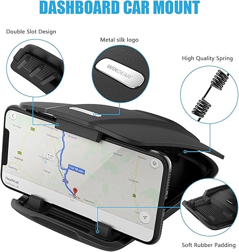 Miniatura 7 de WixGear Soporte GPS para coche, soporte GPS para Garmin, Nuvi Drive Dezl Drivesmart, Tomtom, Magellan Roadmate, Rand McNally, Navman, Dash Soporte