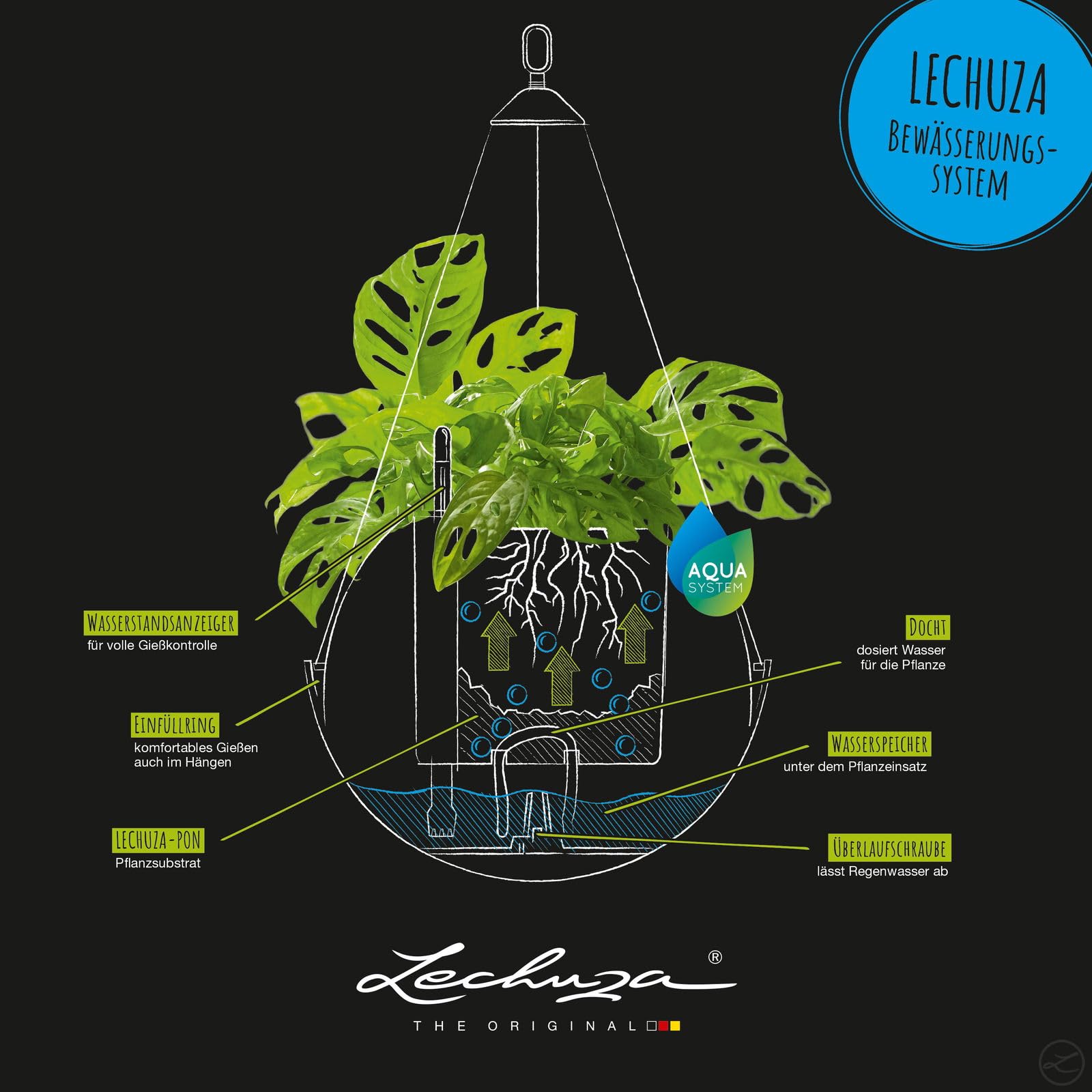 LECHUZA Bola Color 32 marrón Arena 16866