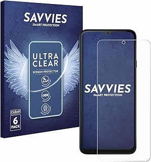 savvies Screen Protector compatible with Cubot Note 50 Protection Film Clear 6-Pack