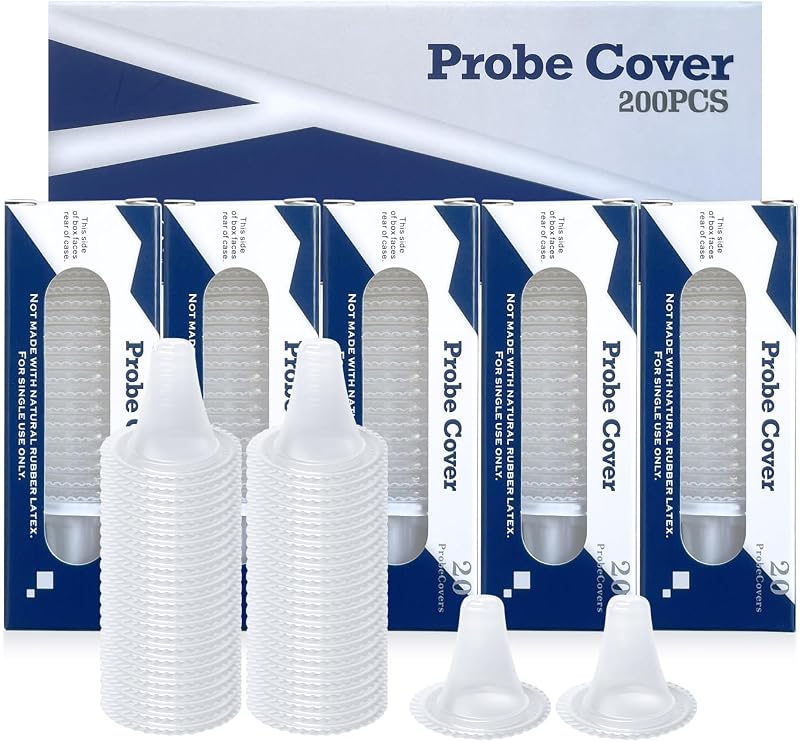 200X Ear Thermometer Probe Covers, for All Braun Thermometer Ear Covers, Lens Filters, Refill Caps,Disposable Ear Thermometer Covers (200)