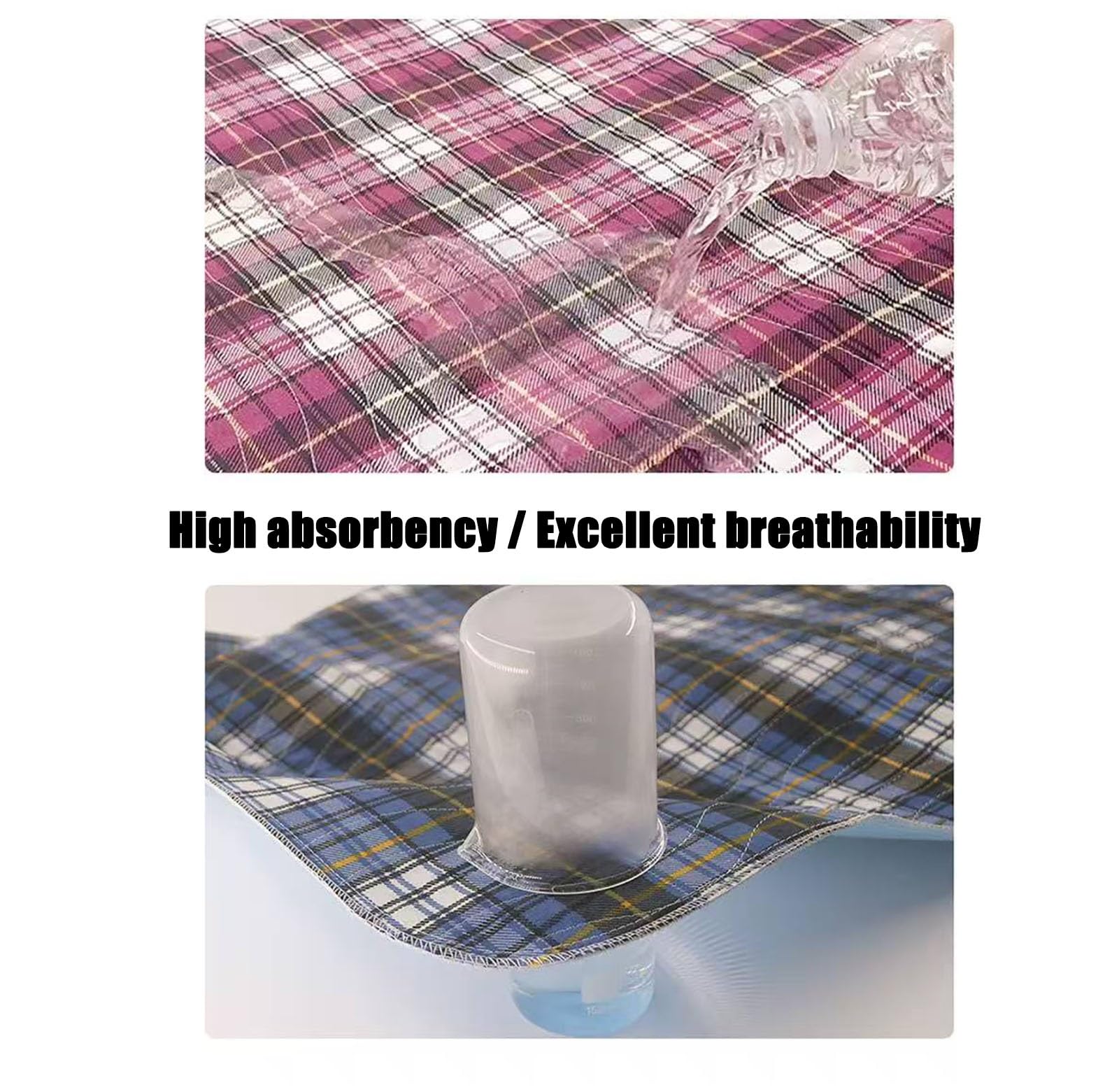 Almohadilla de cama de posicionamiento con asas, colchón reutilizable para incontinencia, sábana de transferencia para volteo, elevación y reposicionamiento para atención domiciliaria(Pink,90*120cm)