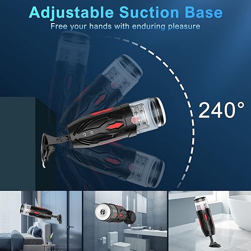 Miniatura 4 de Masturbadores automáticos masculinos, juguete masturbador masculino Abanney con 7 empujes y rotación, juguetes sexuales para hombres con manos