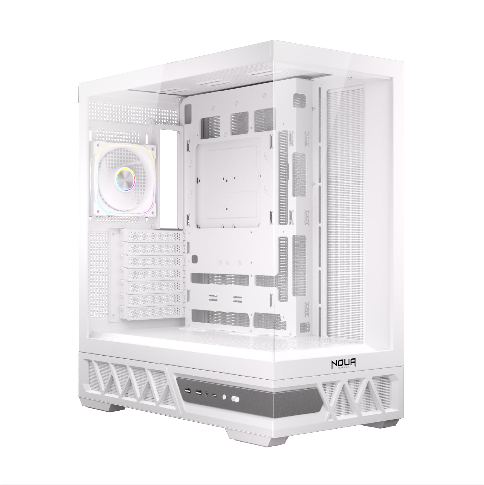 il mio output è:

nuova orizzontale atx mid tower pc gaming case con fan pwm led argb e raffreddamento liquido supportato 360 mm