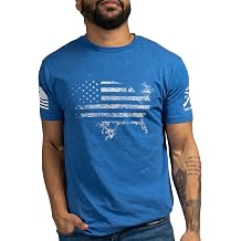 Grunt Style American Acid - USA Flag Graphic Tee, Patriotic Shirt - Men's Short Sleeve T-Shirt