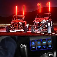 Vista 10 de Nilight Interruptor basculante de barra de luz LED, interruptor basculante estéreo, interruptor de encendido/apagado láser de 5 pines, 20A/12V, Azul