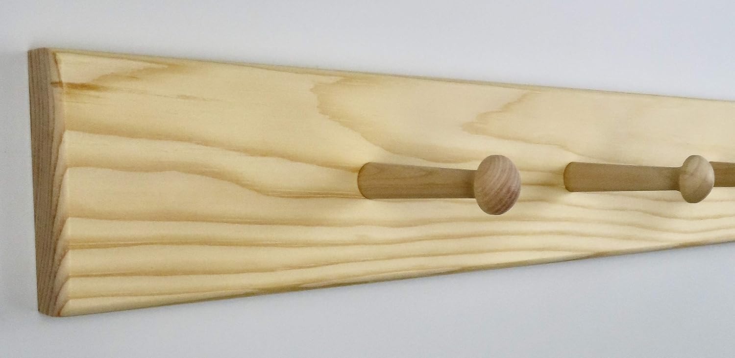 48" Unfinished Shaker Peg Rack