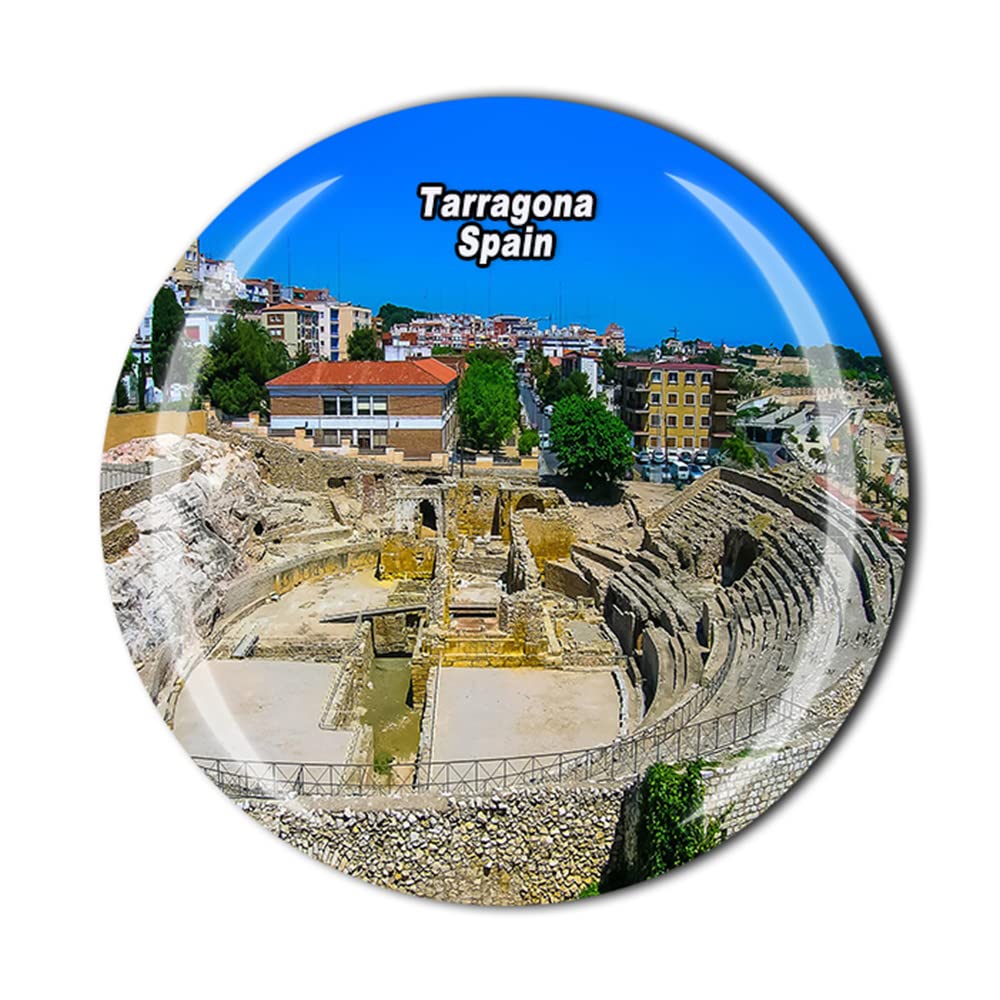 Timefly Tarragona Spain Fridge Magnet Crystal Tourist Souvenir Gift Collection Refrigerator Magnetic Sticker
