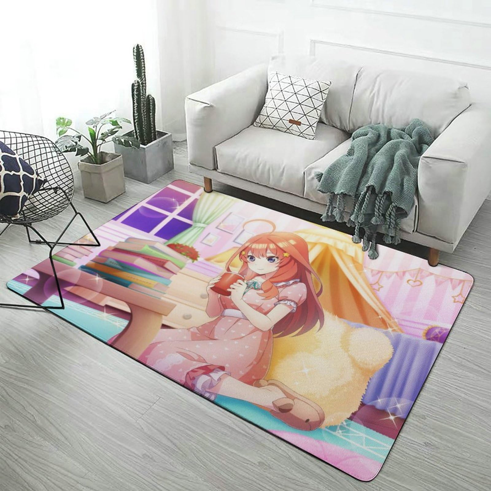 Amazon | 五等分の花嫁 中野五月 カーペット アニメ ラグ ラグマット 