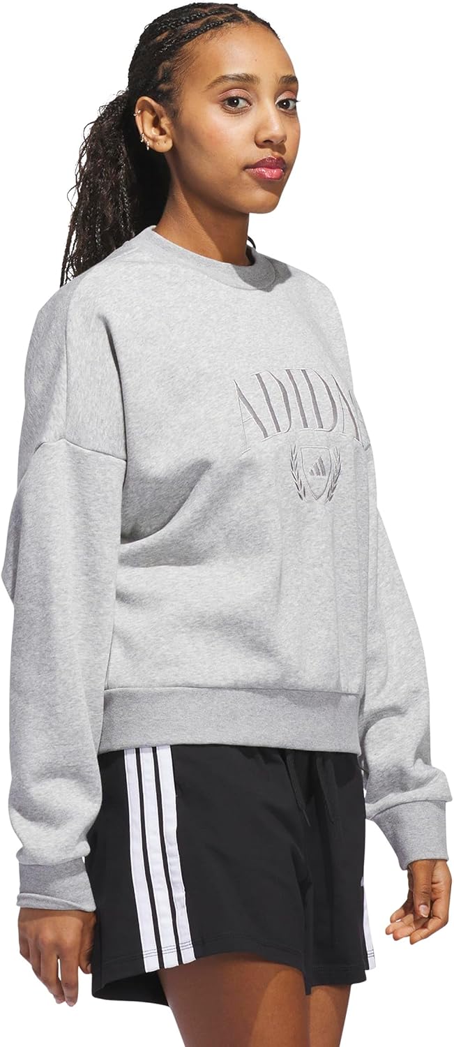 adidas womens Cozy Holiday Graphic Sweatshirt - Image 2