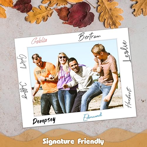 Miniatura 40 de Golden State Art, Paquete de 25 tableros de respaldo blanco brillante de 8 x 10 para marcos, fotos, fotos y más