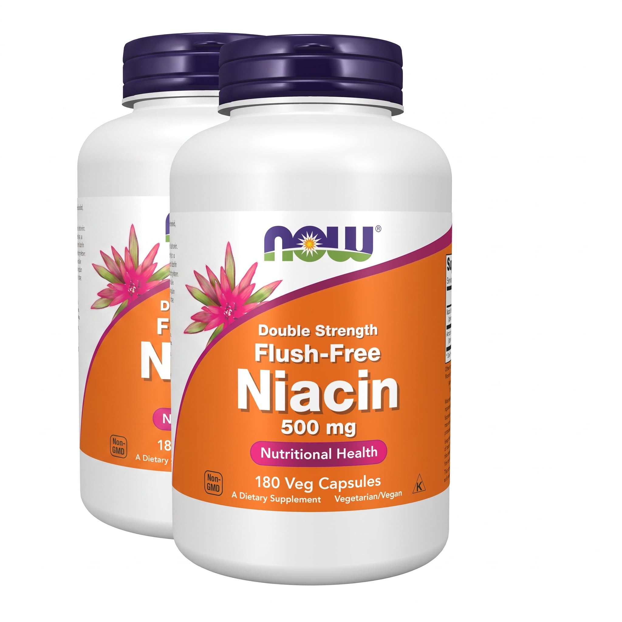 NOW Supplements, Niacin (Vitamin B-3) 500 mg, Flush-Free, 180 Veg Caps — Amazon image 8