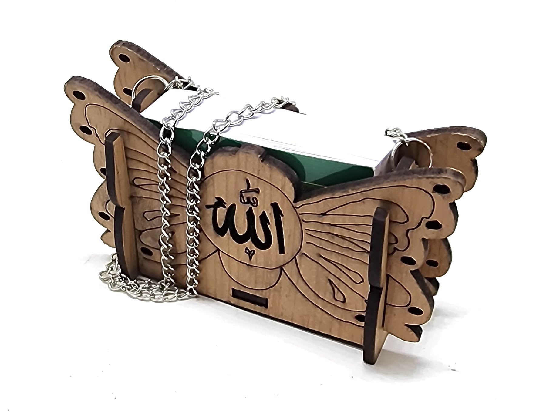 Al-Ameen Muslim Gift Model_07 Car Mirror Hanging Decoration Amn-165 Muslim Charm Ornament Islamic Mini Al-Quran In Wooden Small Box Eid Ramadan Gift (Model_07)