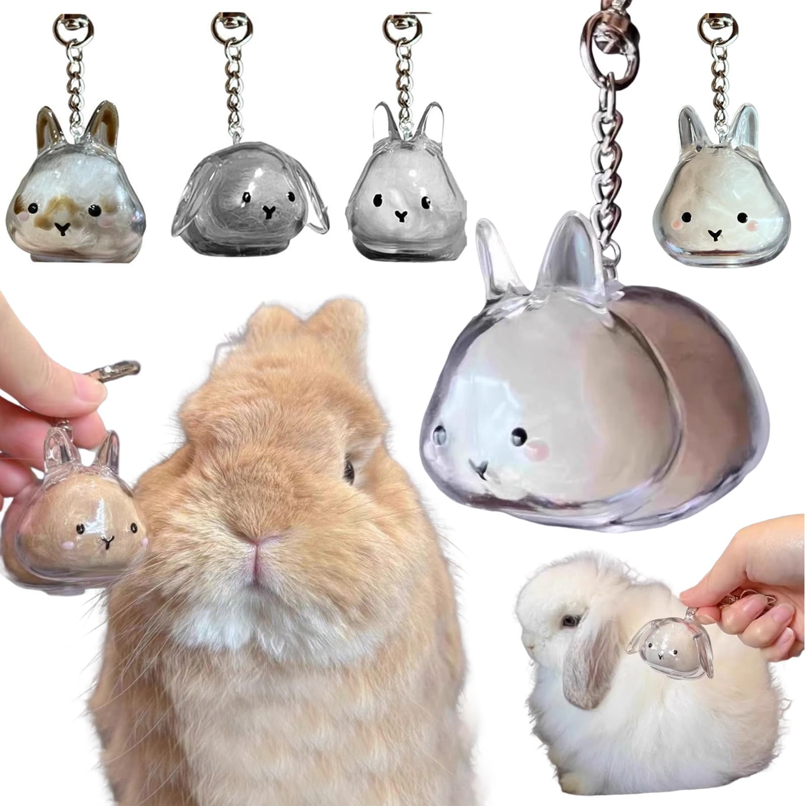 めぐ★犬・猫・うさぎ・ペット似顔絵イラストキーホルダー Amazon | ウサギの毛 キーホルダー ペット 遺毛 ケース 透明 うさぎ 毛