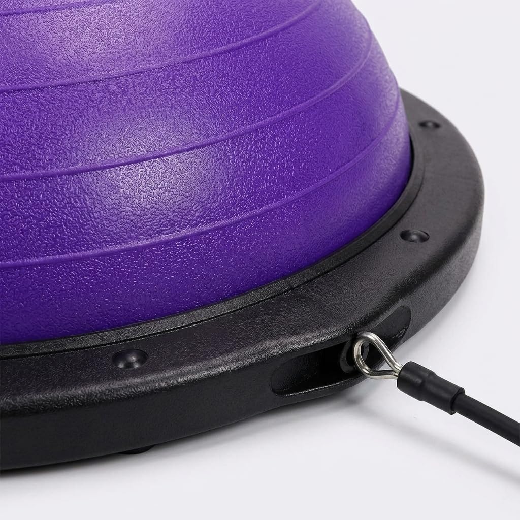 perfk Balón Equilibrio para Fitness con Soporte Peso Máximo y PVC Reforzado para Ejercicios Propiocepción y Coordinación Neuromuscular para Sesiones