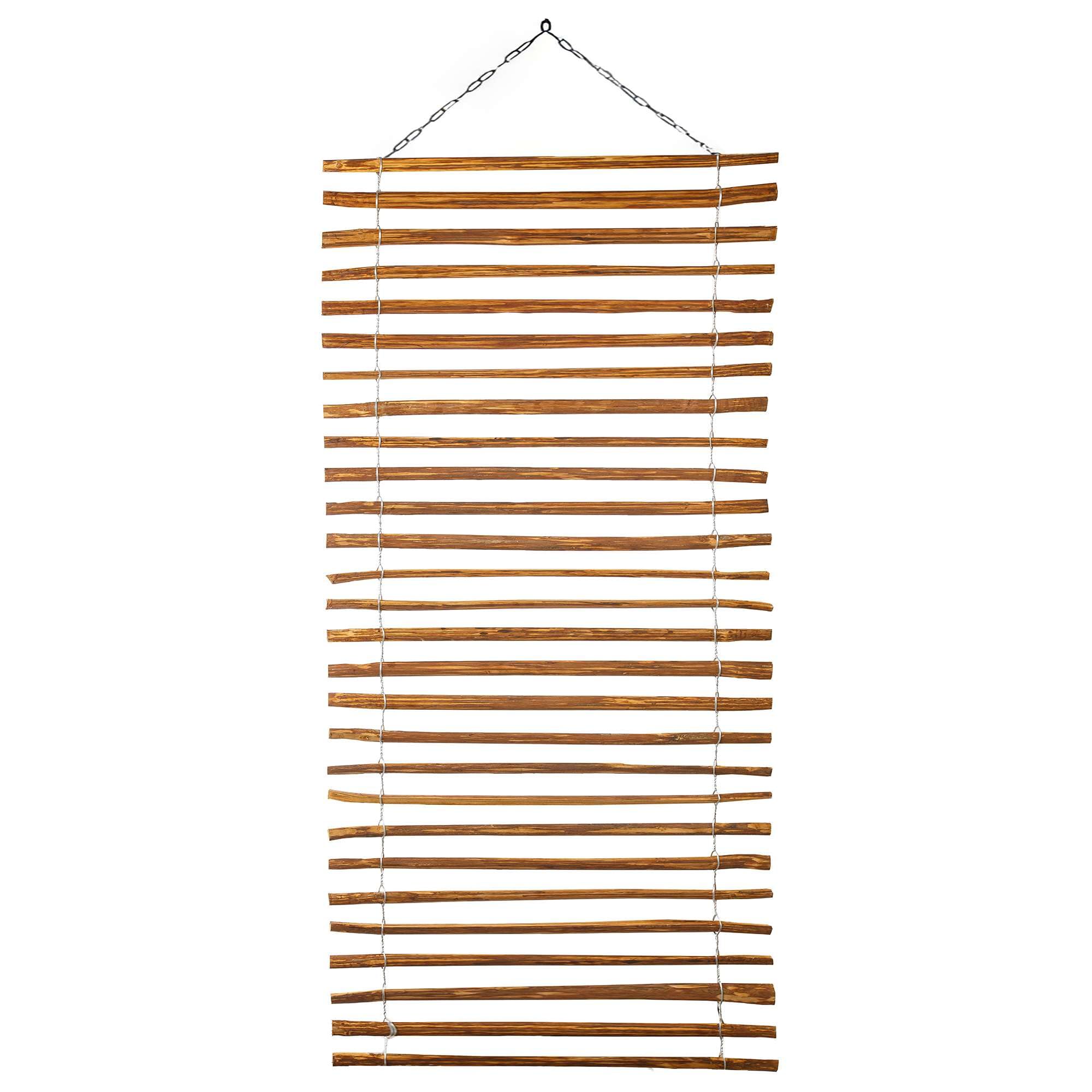 BOGATECO Griglia per traliccio in nocciola per piante rampicanti, 100 x 200 cm, marrone, 2 misure a scelta, ideale per il giardino, il balcone e la terrazza, la privacy