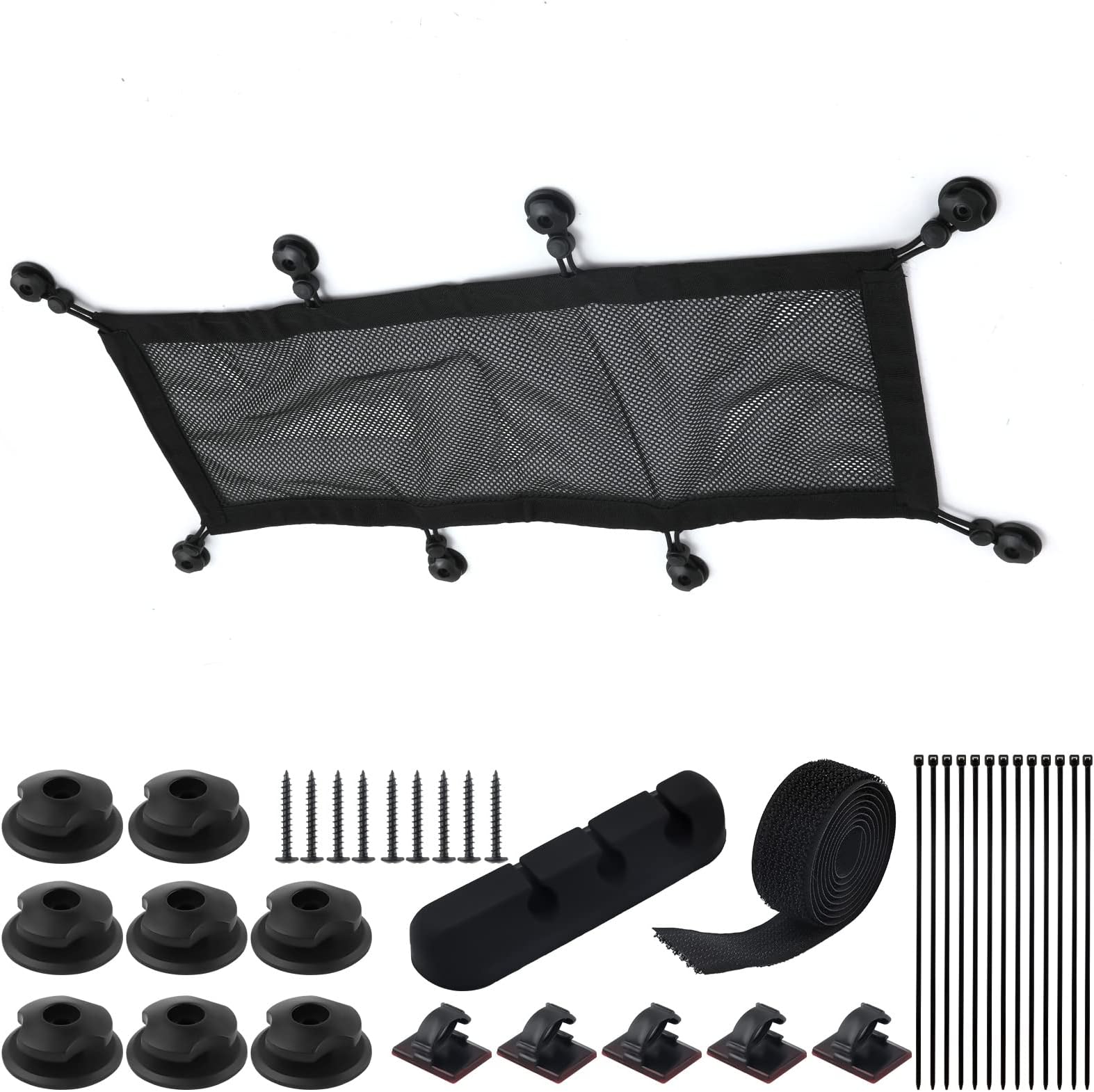 Cable Management Mesh Net Under Desk 26x10inch, Wire Mesh Cable